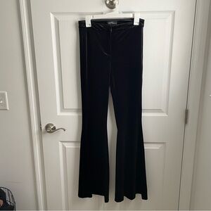 Ruthie Grace Boutique Black Velvet Flare Pants